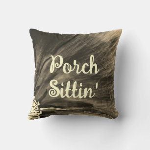 Porch Sittin' / Porch Pillow / Sepia /