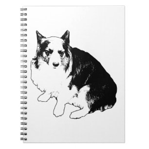 Porch Sketch Corgi Notebook