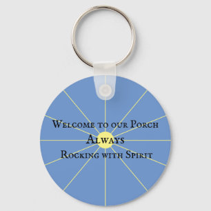 Porch Spirit Variation   Blue   Keychain