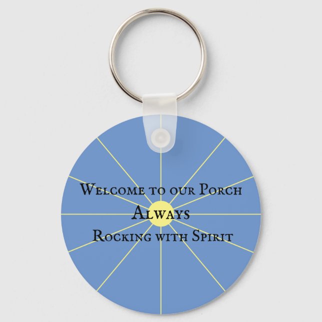 Porch Spirit Variation | Blue | Keychain (Front)