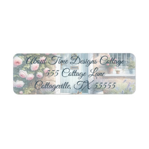 Porche Floral Cottagecore avec Chat Calicot