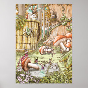 Porcini Mushroom Wall Art — Yunnan Storybook