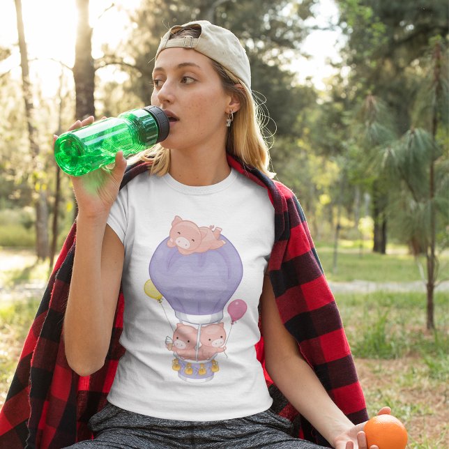Porcs Dans Un T-shirt Balloon À Air Chaud (Créateur téléchargé)
