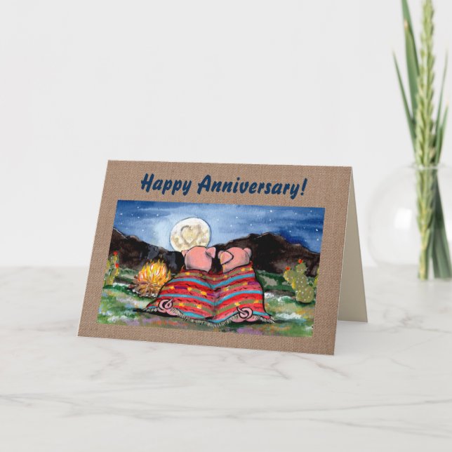 Porcs dans une carte d'anniversaire personnalisabl (Devant)