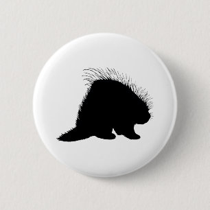 Porcupine 2 Inch Round Button