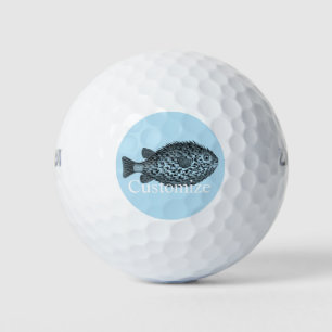 Porcupine blowfish Thunder_Cove Golf Balls