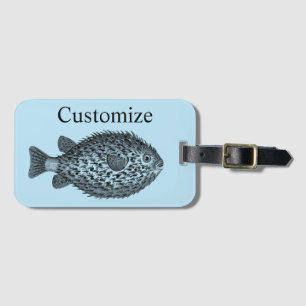 Porcupine blowfish Thunder_Cove Luggage Tag