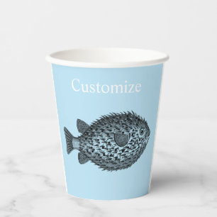 Porcupine blowfish Thunder_Cove Paper Cups