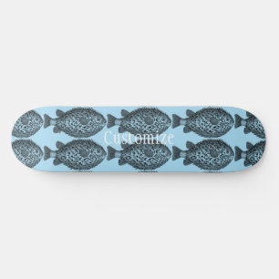 Porcupine blowfish Thunder_Cove Skateboard