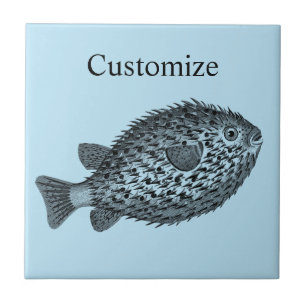 Porcupine blowfish Thunder_Cove Tile