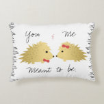 Porcupine Couple Pillow<br><div class="desc">Porcupine Couple Pillow for Valentines Day or other gifting occasions.</div>