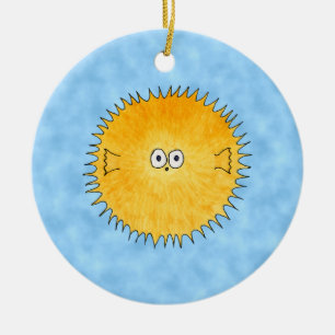 Porcupine Fish. Ceramic Ornament