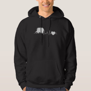 Porcupine Heartbeat 1 Hoodie