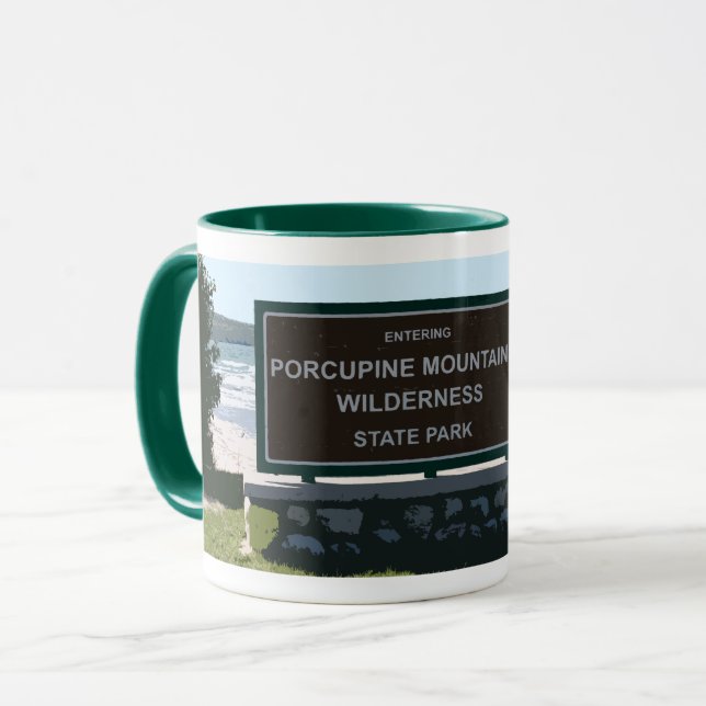 Porcupine Mountains - Michigan's Upper Peninsula Mug (Front Left)