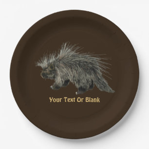 Porcupine Paper Plate