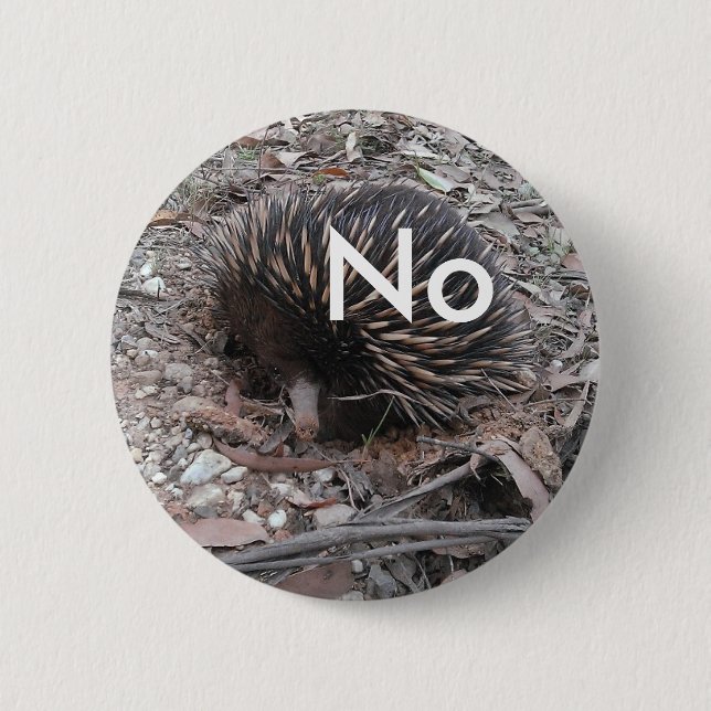 Porcupine says: No 2 Inch Round Button (Front)