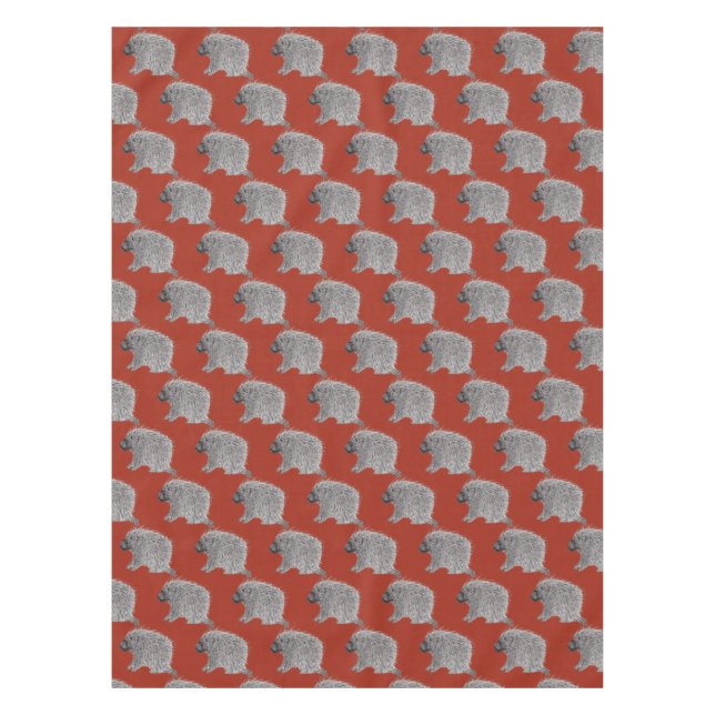Porcupine Tablecloth (Front)