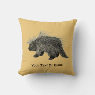 Porcupine Throw Pillow