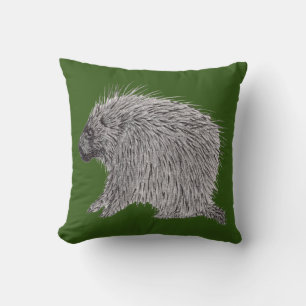Porcupine Throw Pillow