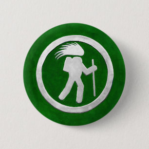 Porcupine Trail Marker 2 Inch Round Button
