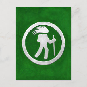 Porcupine Trail Marker Postcard