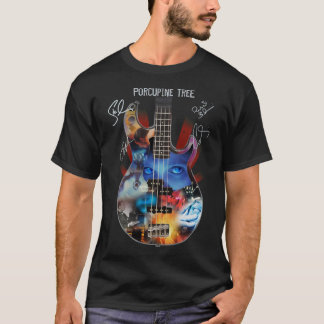 Porcupine Tree.Rock Band Guitar Signature Perfect  T-Shirt