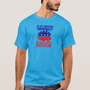 Porcupine Vast Libertarian Conspiracy T-Shirt