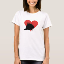 Porcupine with a big red heart