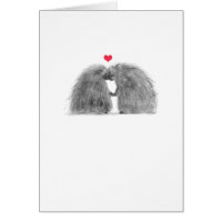 Porcupines en Love Card