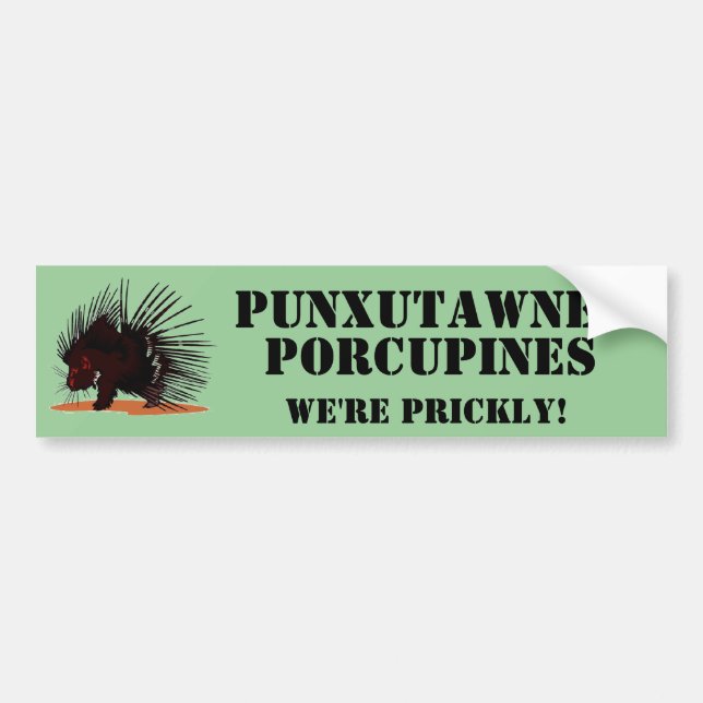 Porcupines Template Bumper Sticker (Front)