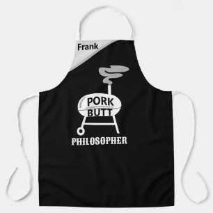 "Pork Butt Philosopher" Apron - BBQ Wisdom
