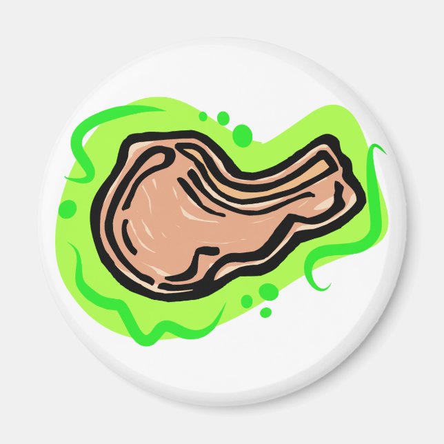 Pork Chop Magnet (Front)