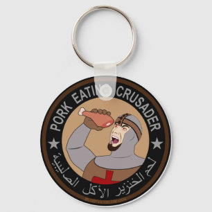 Pork Eating Crusader Keychain