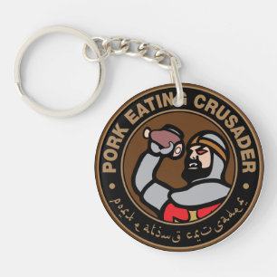Pork Eating Crusader Keychain