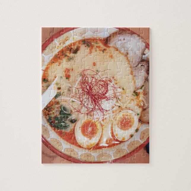 Pork Egg Ramen Noodles Japan Jigsaw Puzzle (Vertical)