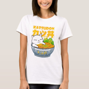 Pork Katsudon Cat T-Shirt
