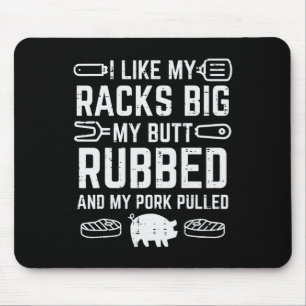 Pork Racks Big Rubbed Pulled Bbq Byrbecue Grilling Mouse Pad