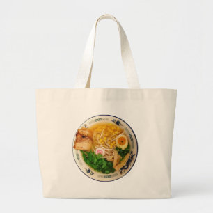 Pork Ramen Noodle Soup Large Tote Bag