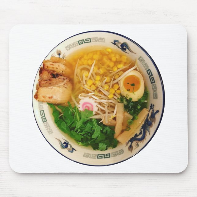 Pork Ramen Noodle Soup Mouse Pad (Front)