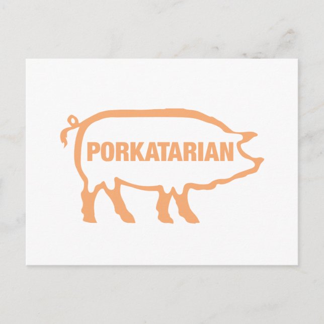 porkatarian postcard (Front)