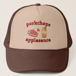 porkchops & applesauce trucker hat