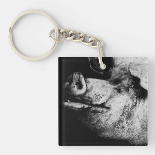 porker portrait keychain