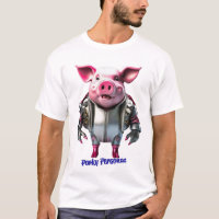 Porky Personas funny Pig characters. Terminator