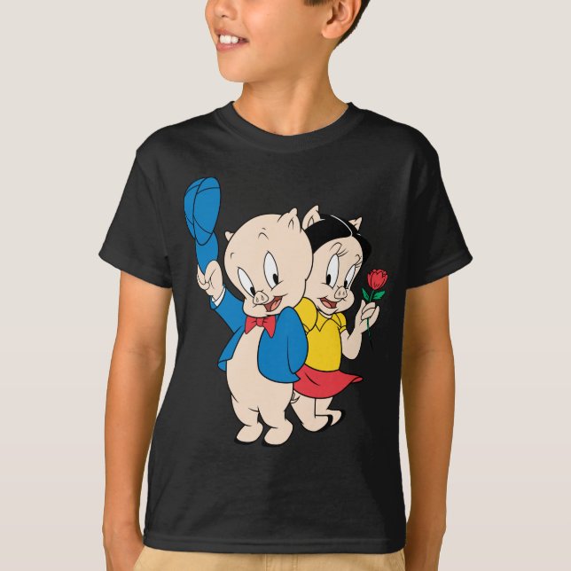 Porky Pig and Petunia T-Shirt (Front)