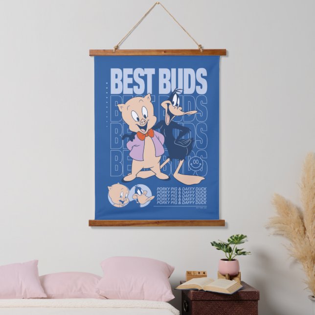 Porky Pig & DAFFY DUCK™ Best Buds Hanging Tapestry (Bedroom)