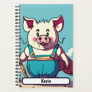 Porky the Farmer Planner With Customizable Nametag