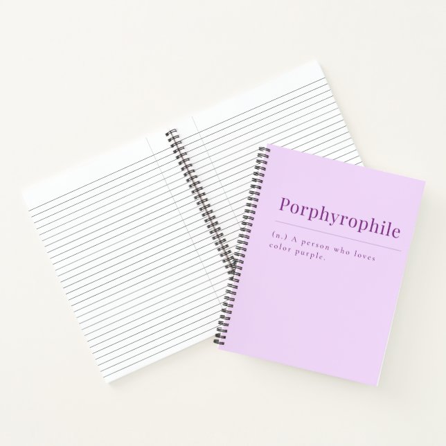 Porphyrophile: Lavender Notebook for Purple Lovers (Inside)
