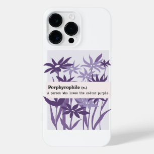 PORPHYROPHILE PURPLE FLOWER NATURE iPhone 14 PRO MAX CASE