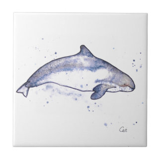 Porpoise Illustration Tile