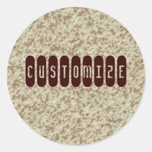 Porridge - Template Classic Round Sticker